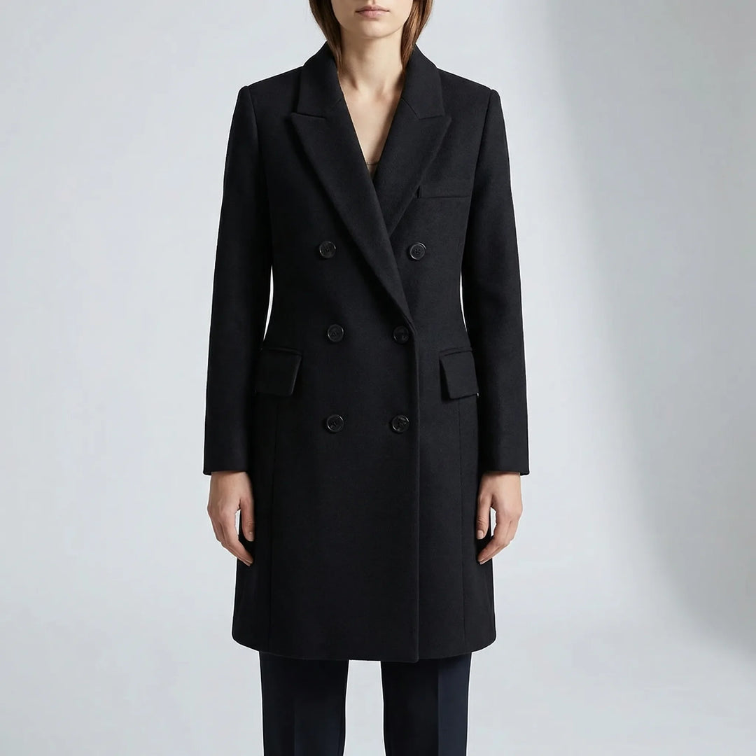 Veldrona - Long Double-Breasted Winter Coat