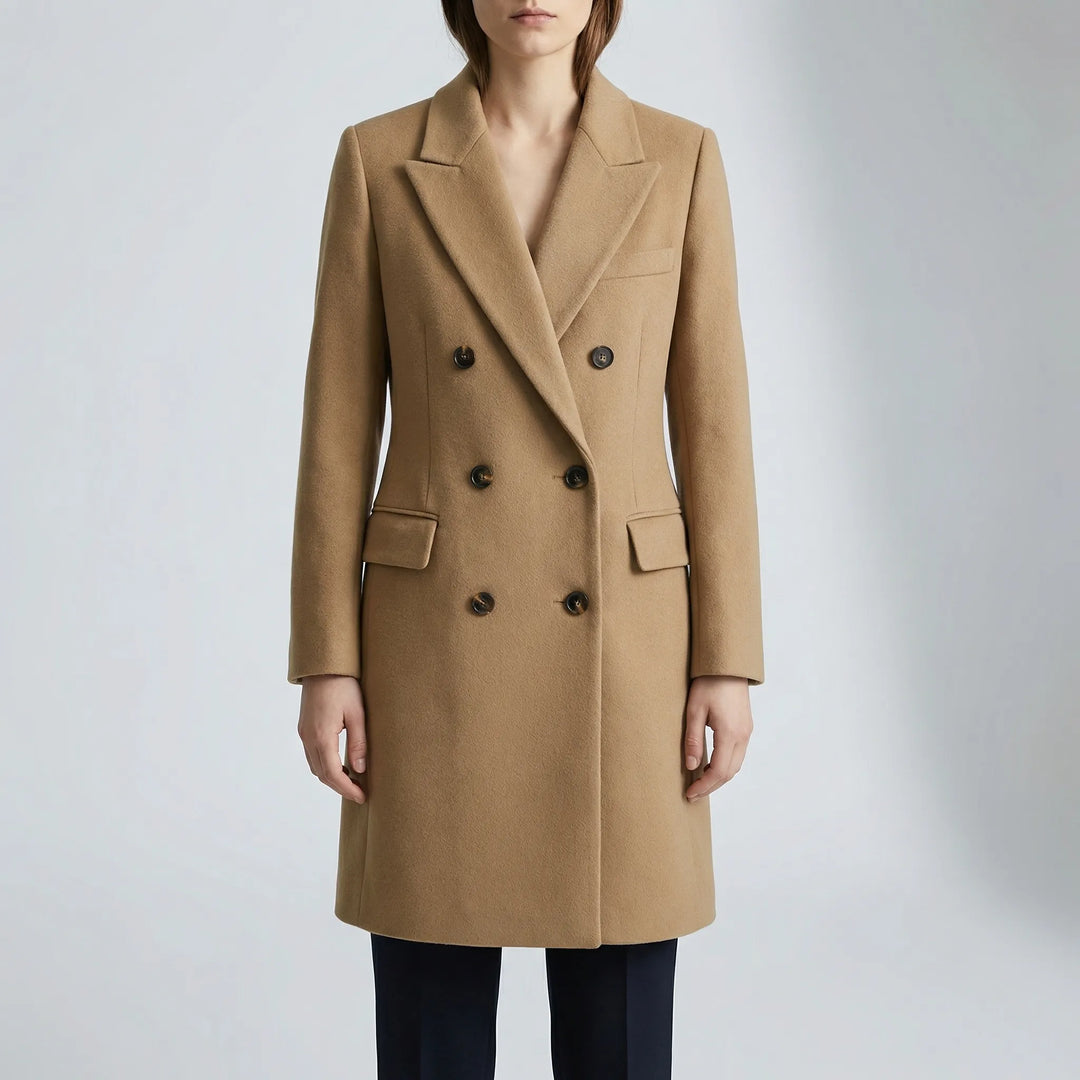 Veldrona - Long Double-Breasted Winter Coat