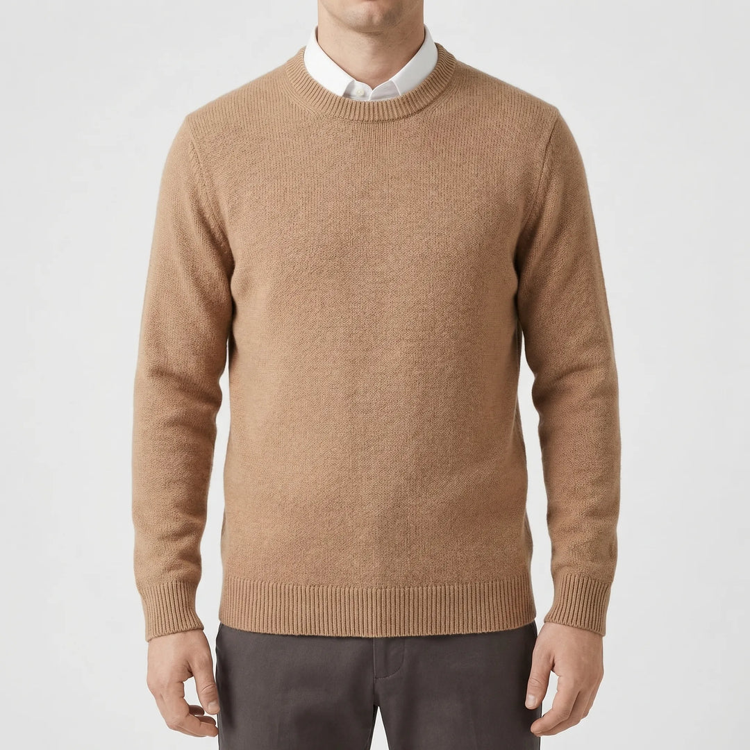 Velmoro - Relaxed Fit Crew Neck Sweater