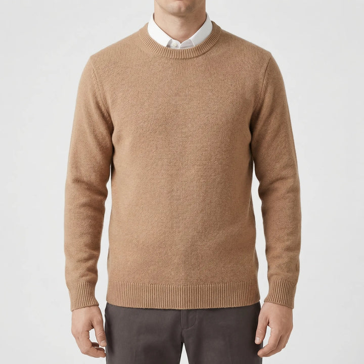 Velmoro - Relaxed Fit Crew Neck Sweater