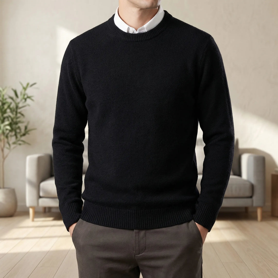 Velmoro - Relaxed Fit Crew Neck Sweater
