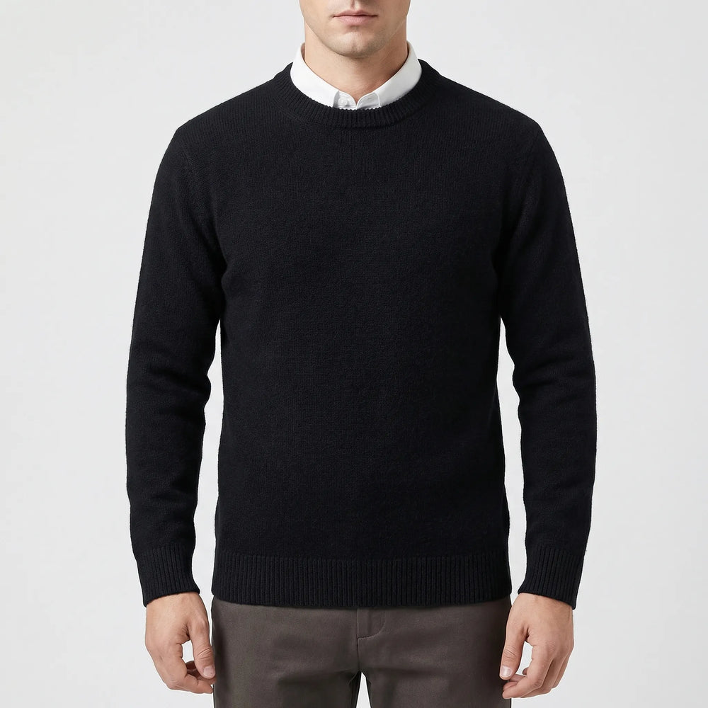 Velmoro - Relaxed Fit Crew Neck Sweater