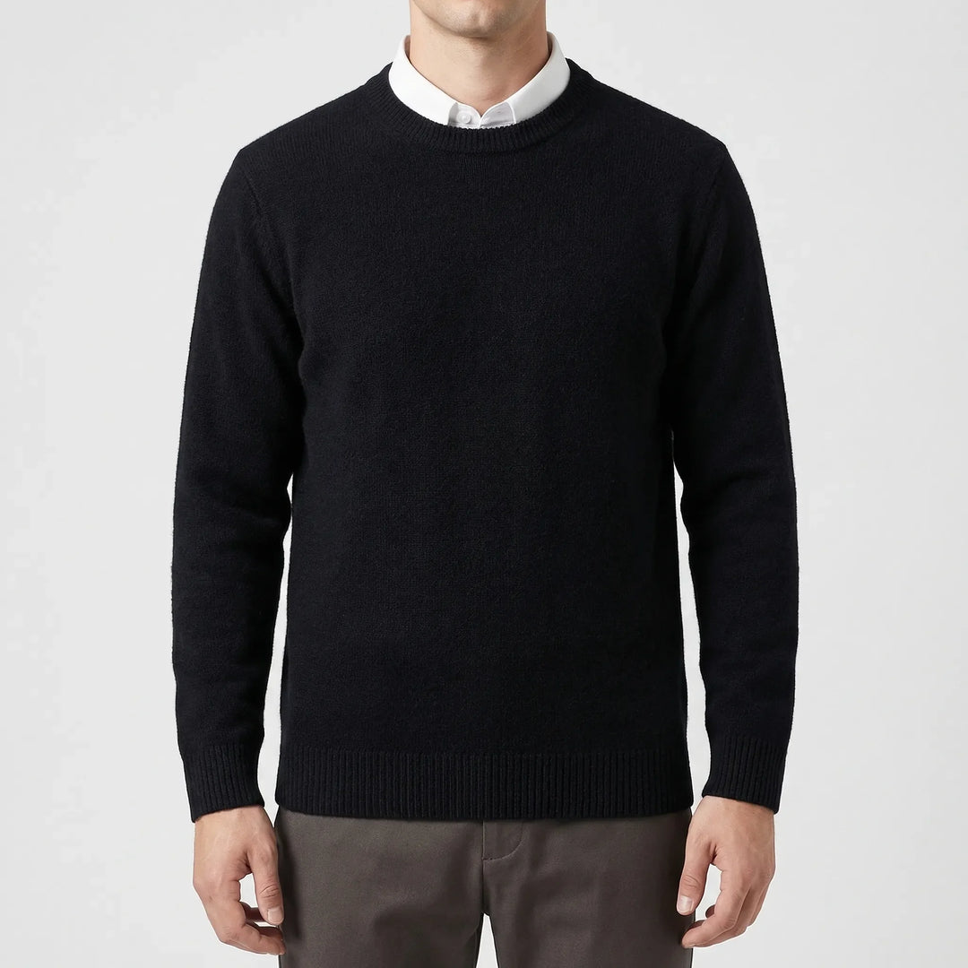 Velmoro - Relaxed Fit Crew Neck Sweater