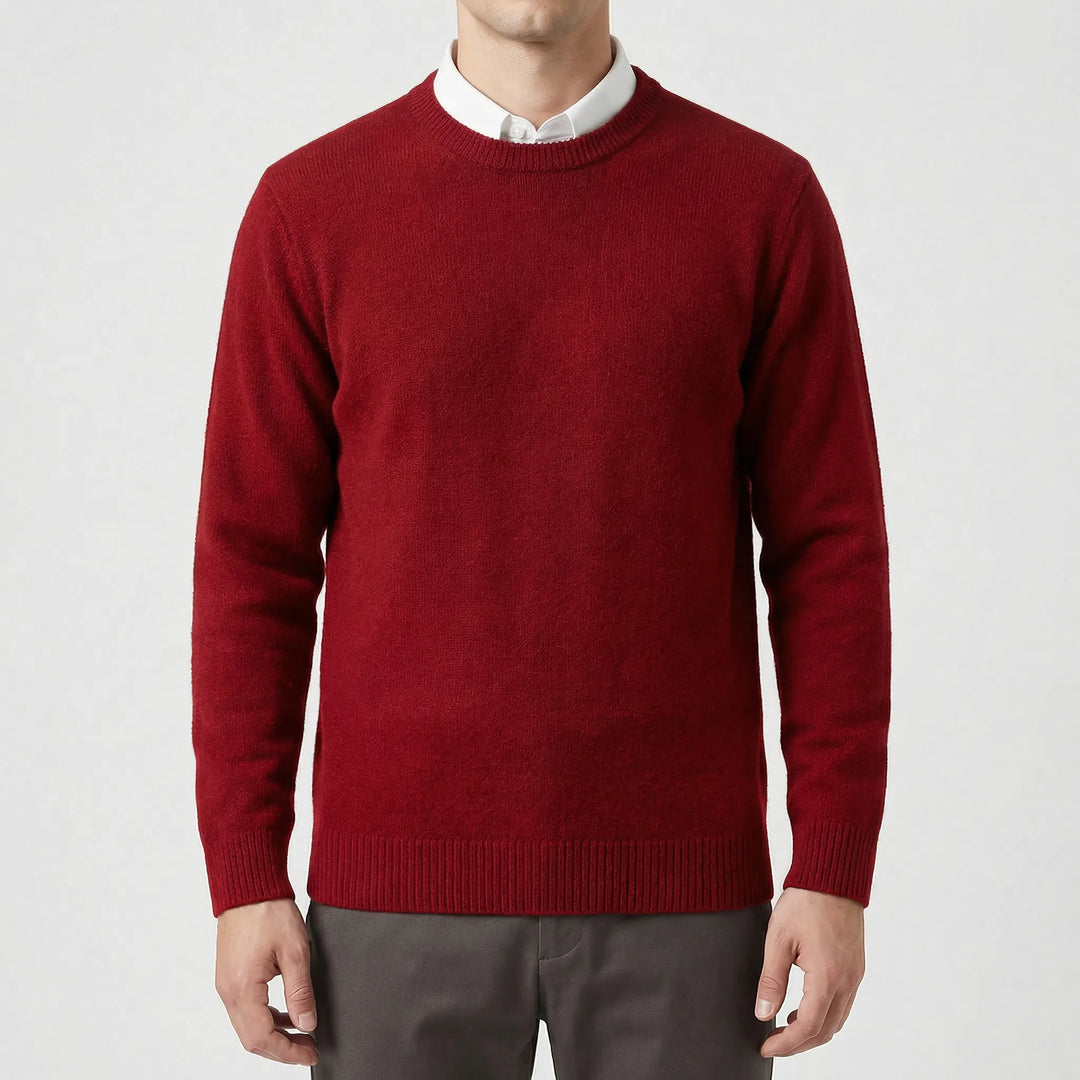Velmoro - Relaxed Fit Crew Neck Sweater
