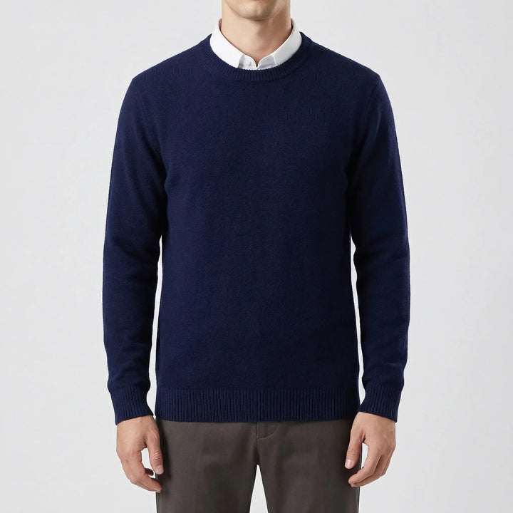 Velmoro - Relaxed Fit Crew Neck Sweater