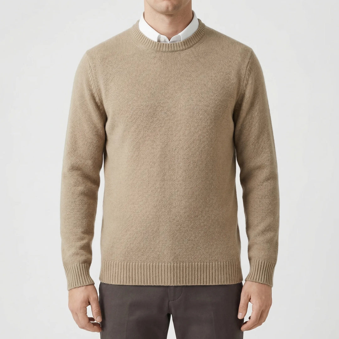 Velmoro - Relaxed Fit Crew Neck Sweater