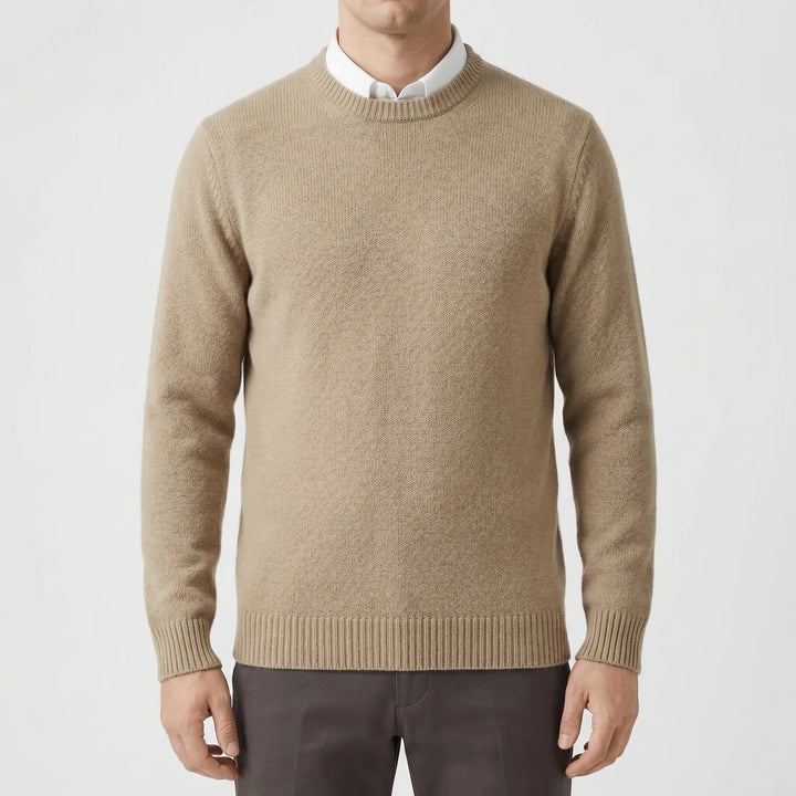 Velmoro - Relaxed Fit Crew Neck Sweater
