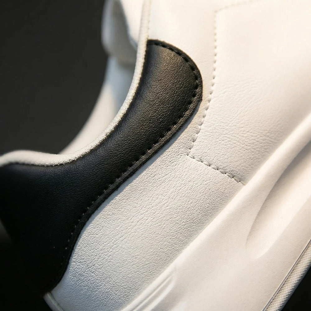 Velnora - Minimalist White Lace-Up Sneaker