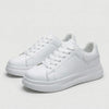 Minimalistisk Vit Snörning Sneaker