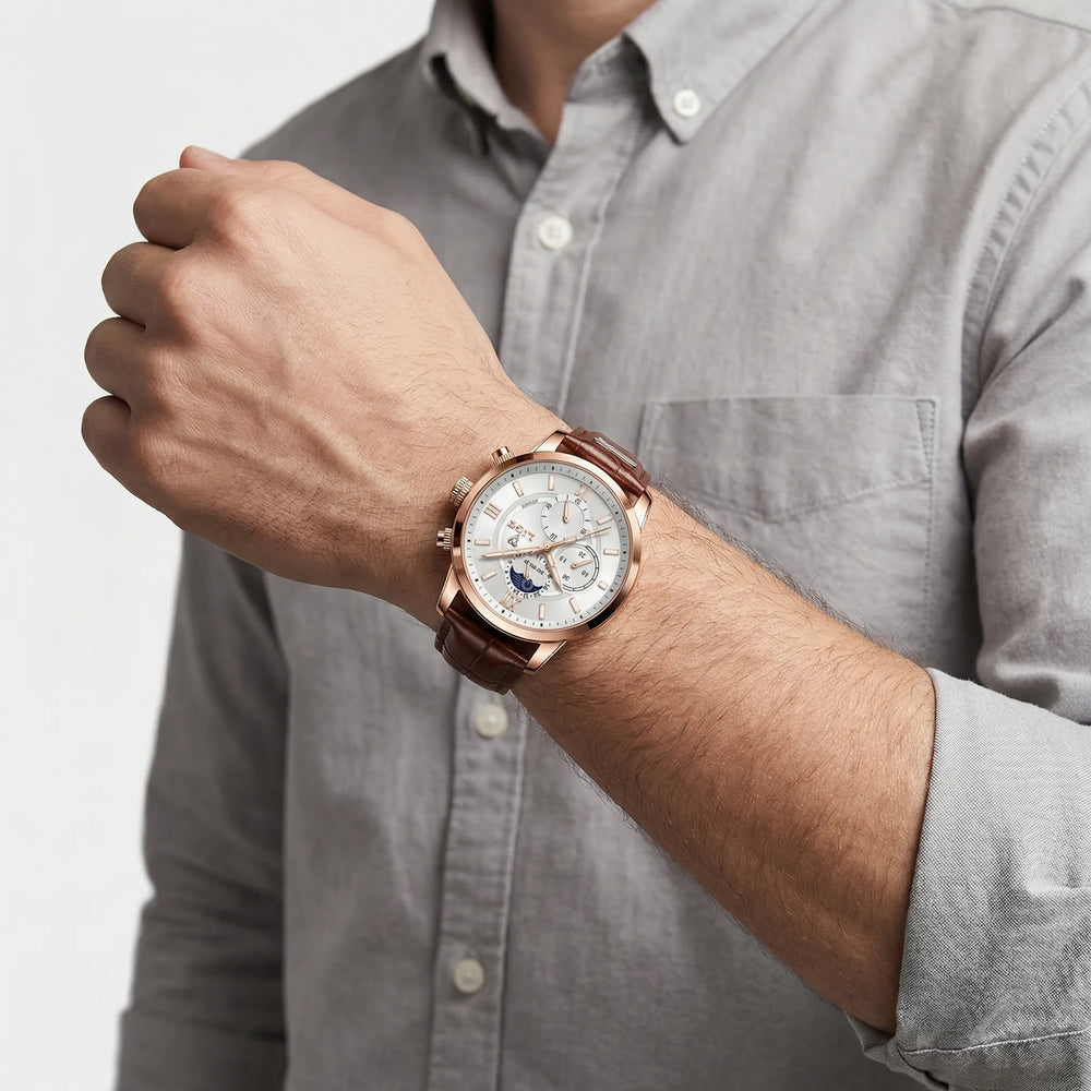 Veloran - Minimalist Chronograph Dress Watch For Men
