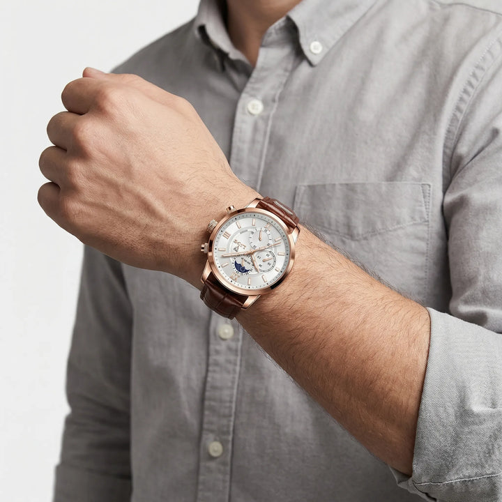 Veloran - Minimalist Chronograph Dress Watch For Men