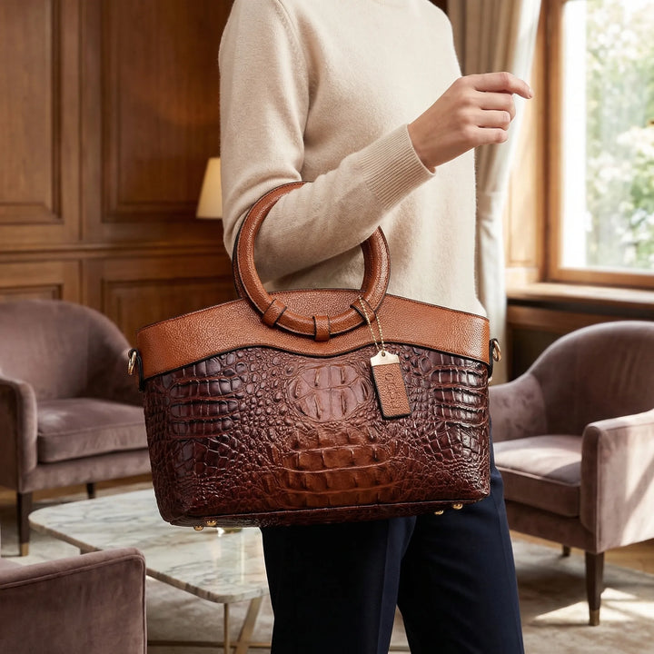 Veloria - Structured Vintage-Style Handbag