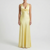 Ärmlös Satin Maxi Kvällsklänning