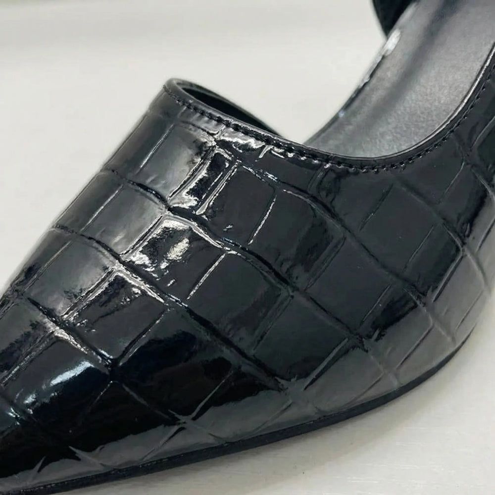 Velstara - Pointed-Toe Slingback Mid-Heel Sandal