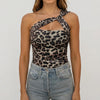 Asymmetrisk En-Axel Fitted Bodysuit