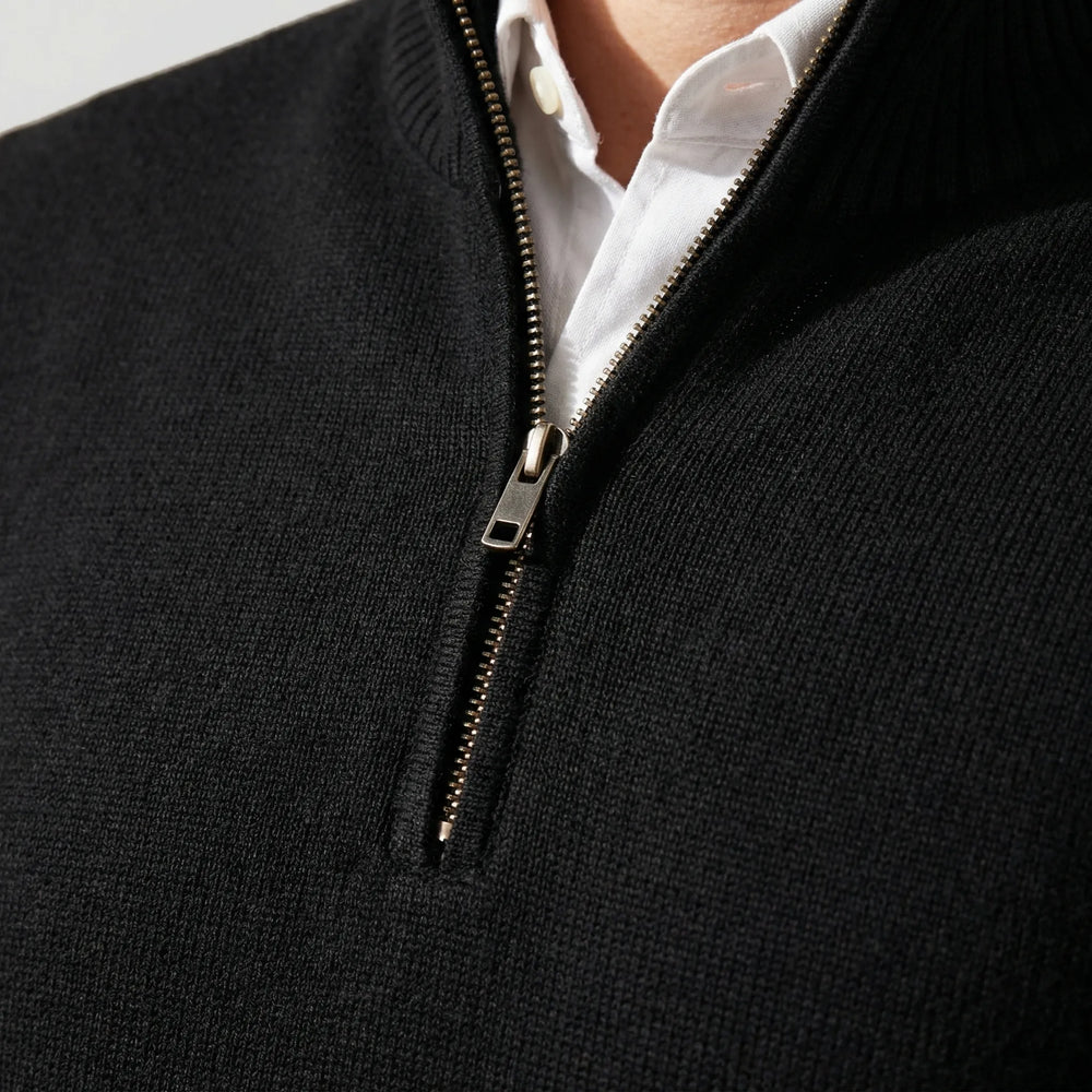Velthorpe - Men's Half-Zip Stand Collar Sweater