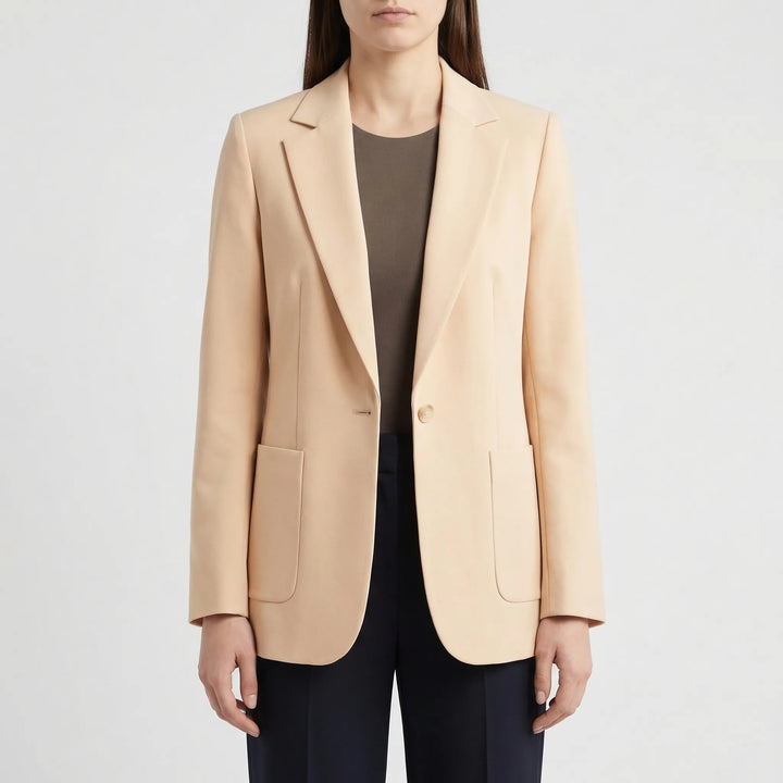 Veltona - Open-Front Women's Long Blazer