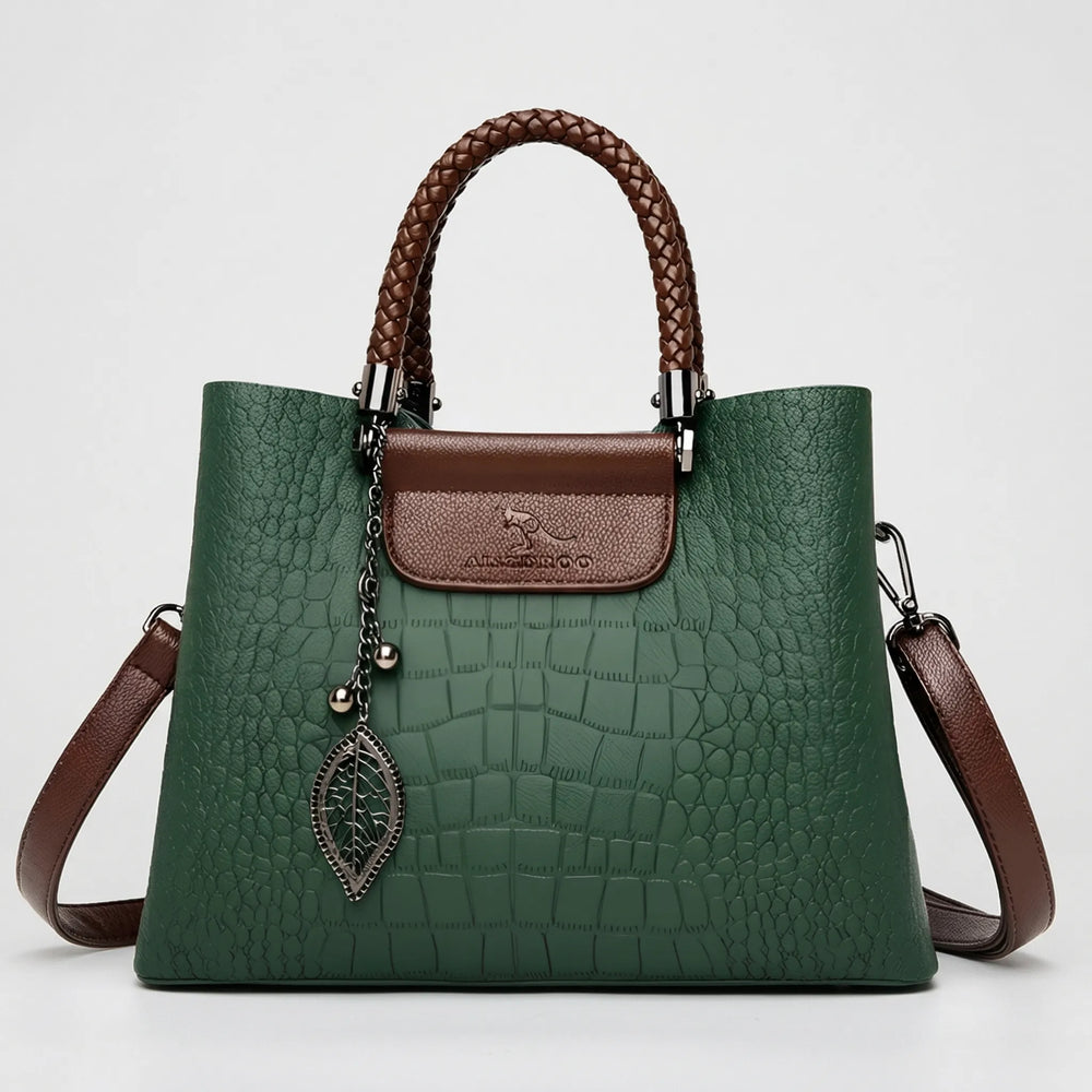 Veltora - Structured Tote With Embossed Texture