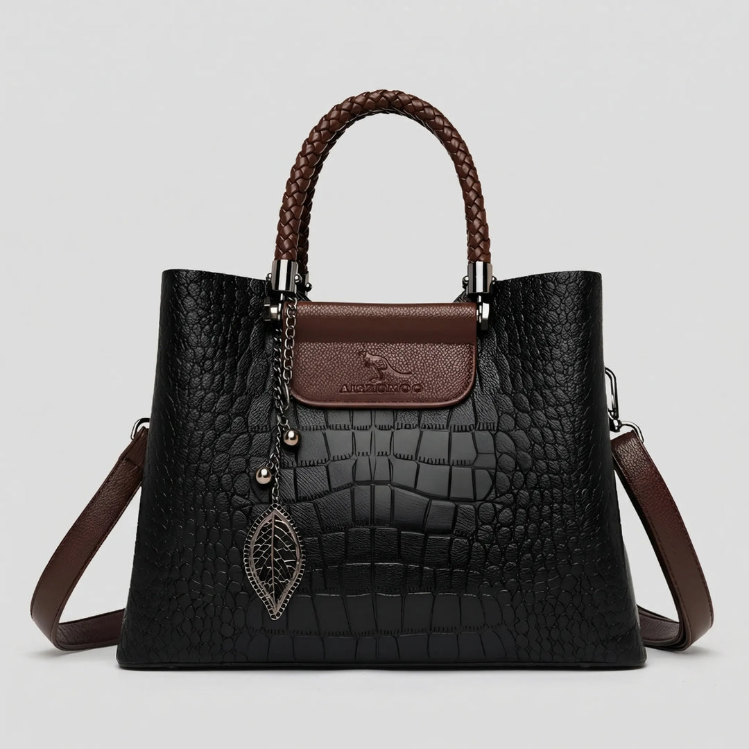 Veltora - Structured Tote With Embossed Texture