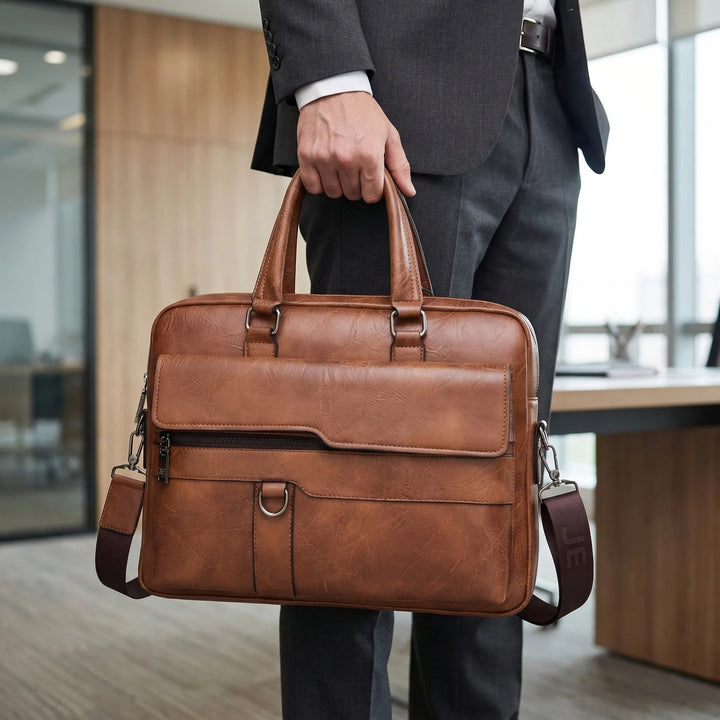 Veltrano - Structured Zip-Closure Shoulder Bag