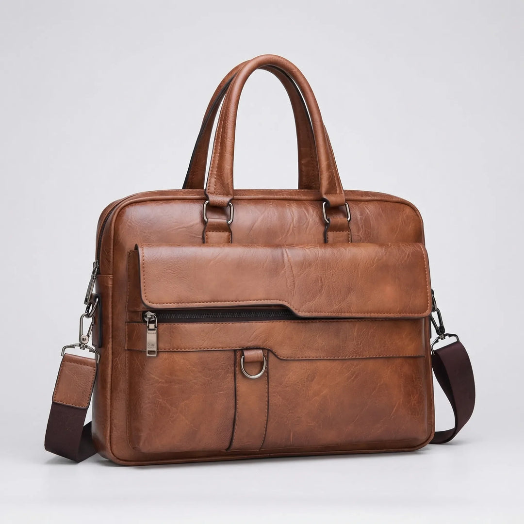 Veltrano - Structured Zip-Closure Shoulder Bag