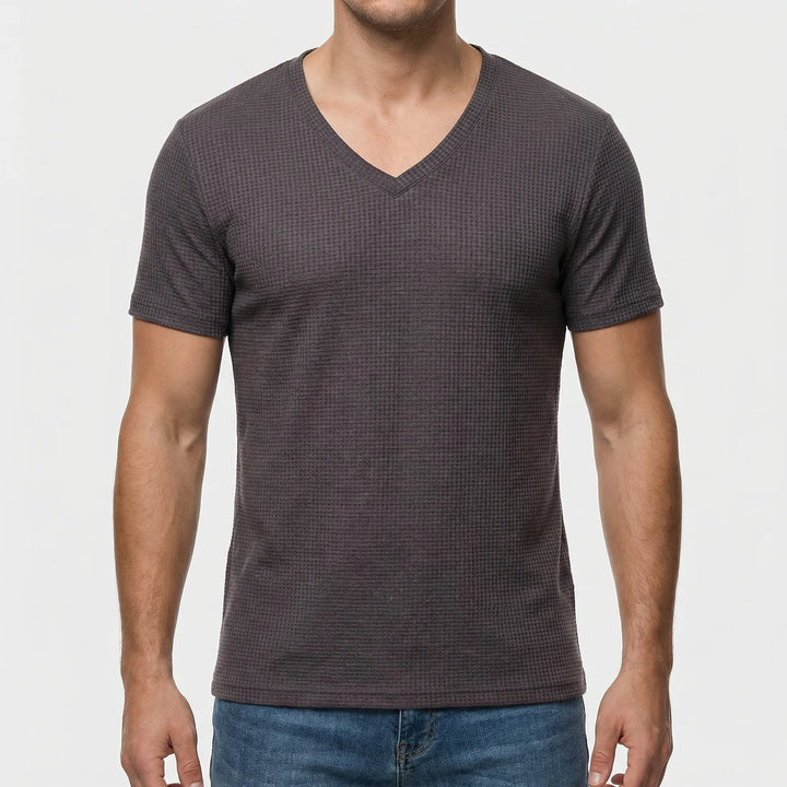 Velturo - Deep V-Neck Slim Fit Tee
