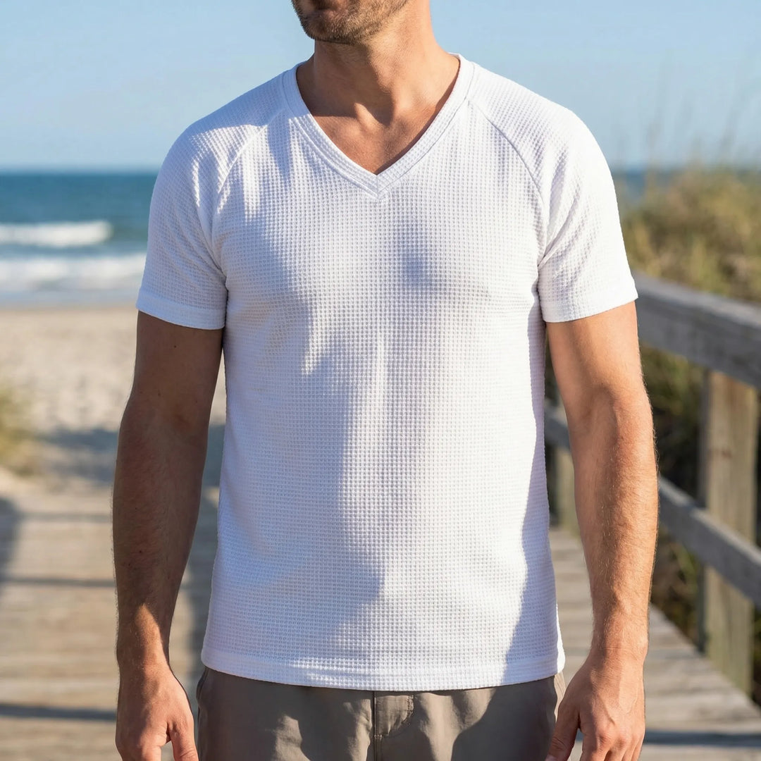 Velturo - Deep V-Neck Slim Fit Tee