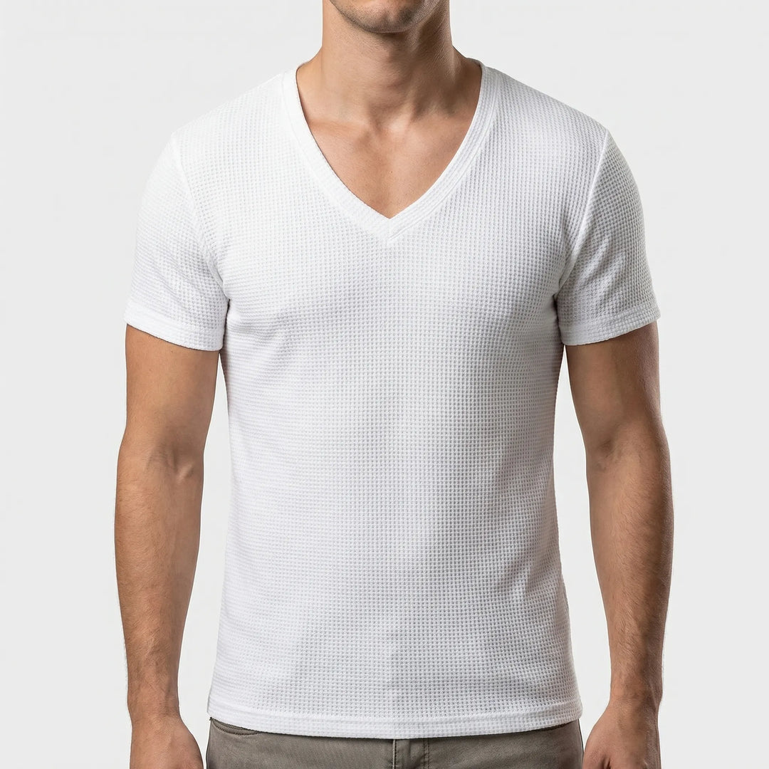 Velturo - Deep V-Neck Slim Fit Tee