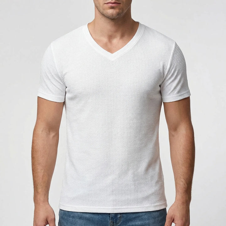 Velturo - Deep V-Neck Slim Fit Tee