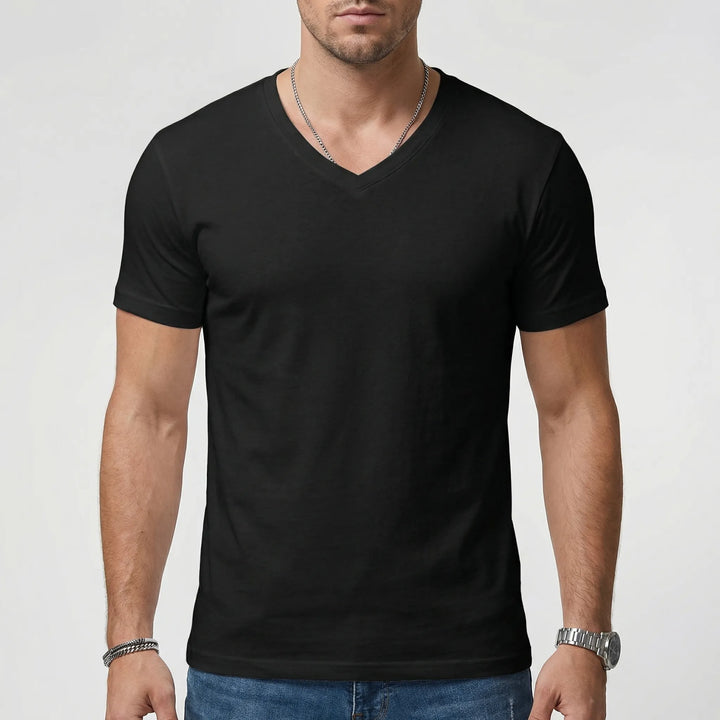 Velturo - Deep V-Neck Slim Fit Tee