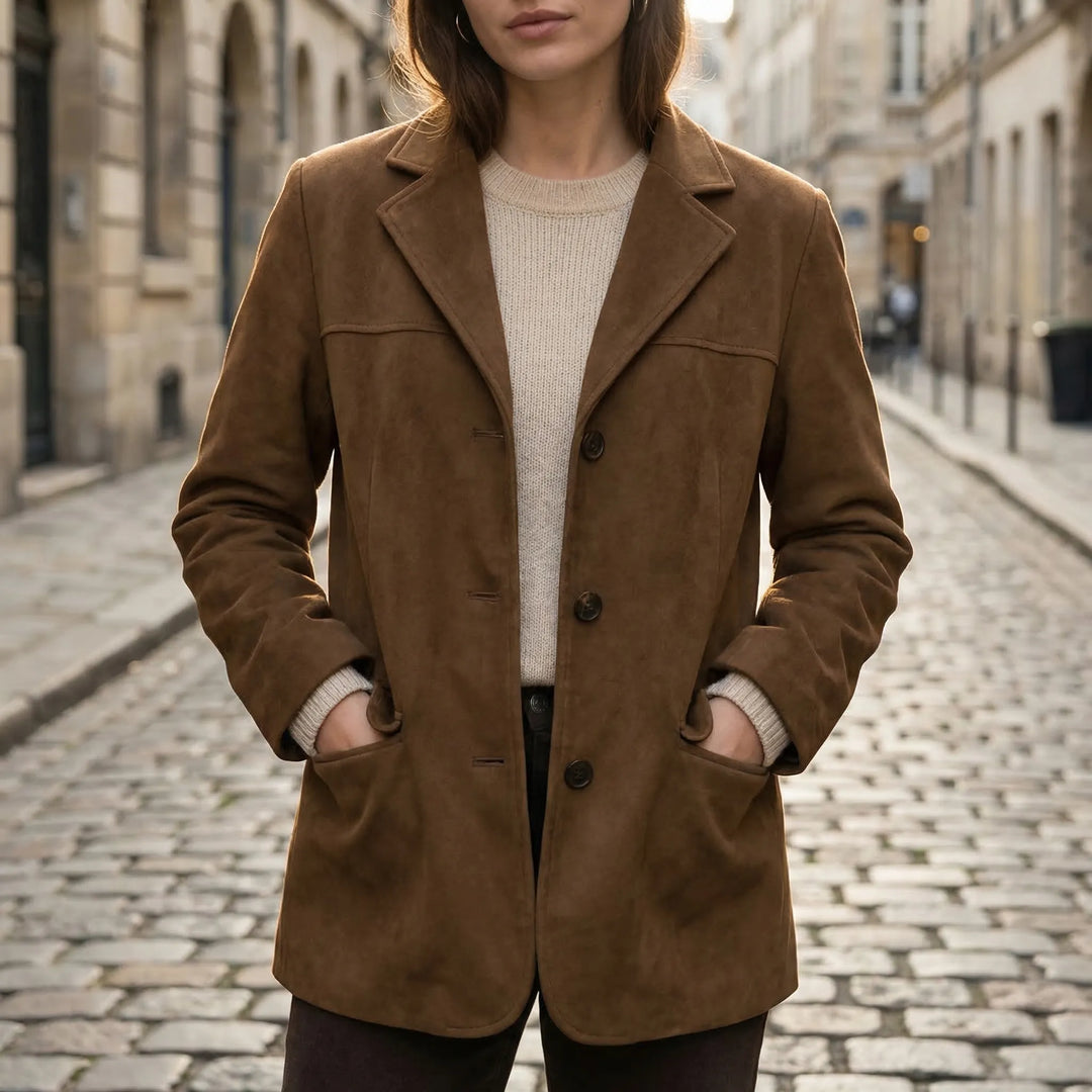 Veluxe - Oversized Wide-Lapel Trench Coat