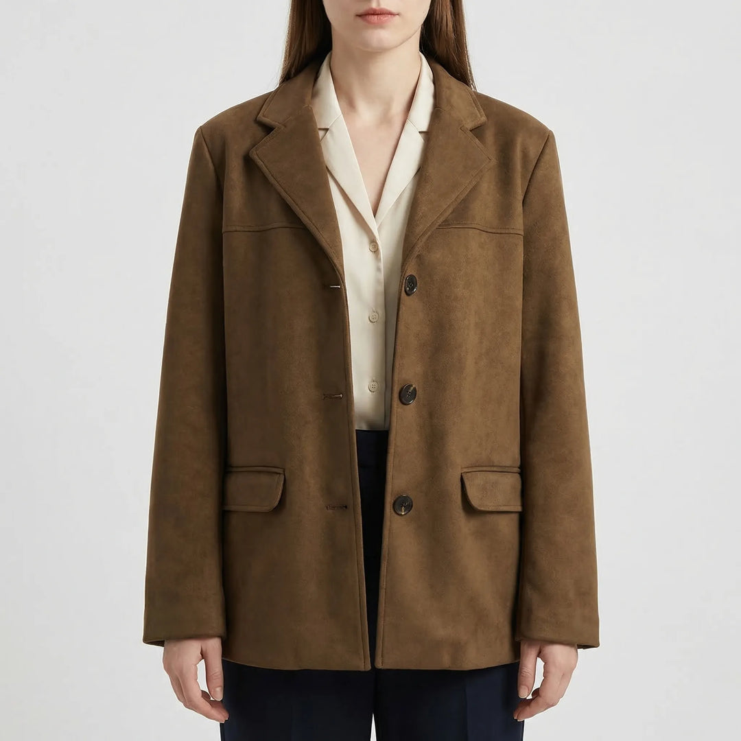 Veluxe - Oversized Wide-Lapel Trench Coat