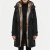 Hooded Mid-Length Vinterjacka för Kvinnor