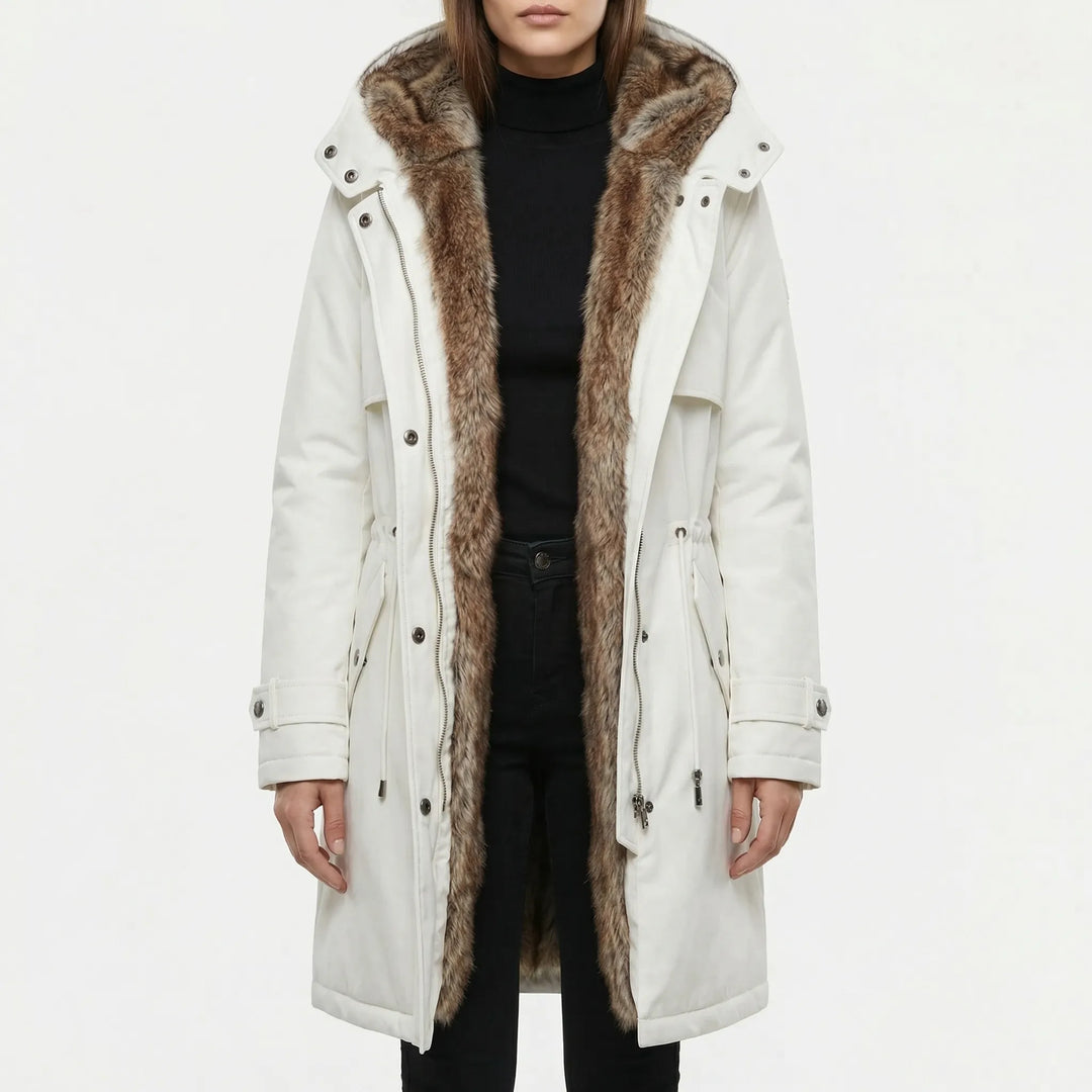 Velvarka - Hooded Mid-Length Women's Winter Parka