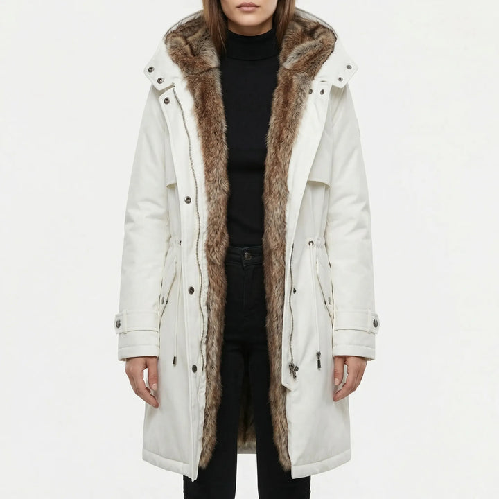 Velvarka - Hooded Mid-Length Women's Winter Parka