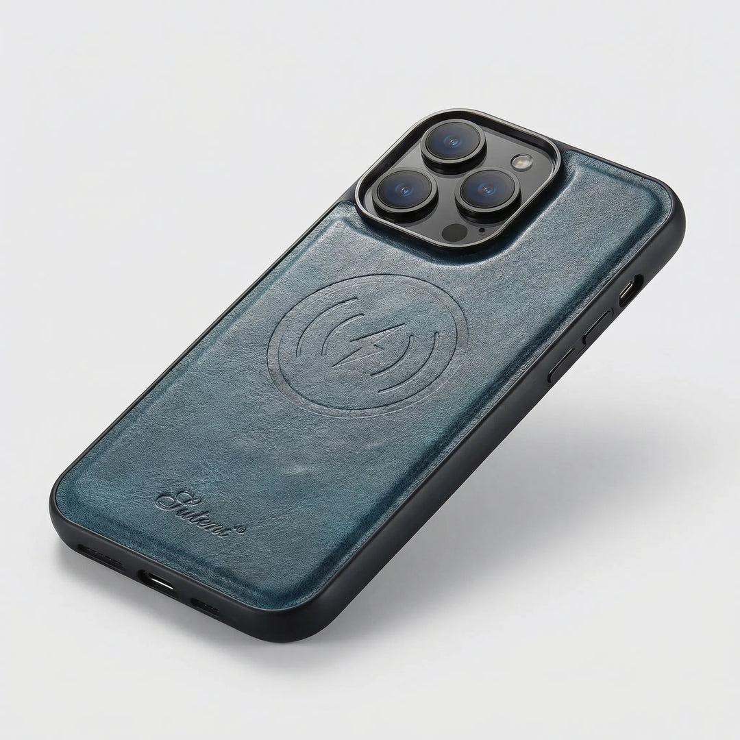 Velvaro - Textured Folio iPhone Case With Card Slot