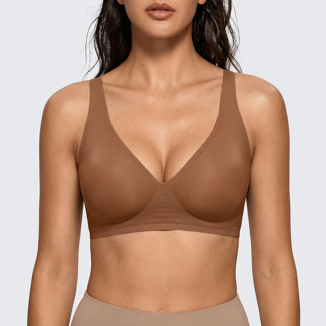 Velvura - Wireless Deep V Plunge Bralette