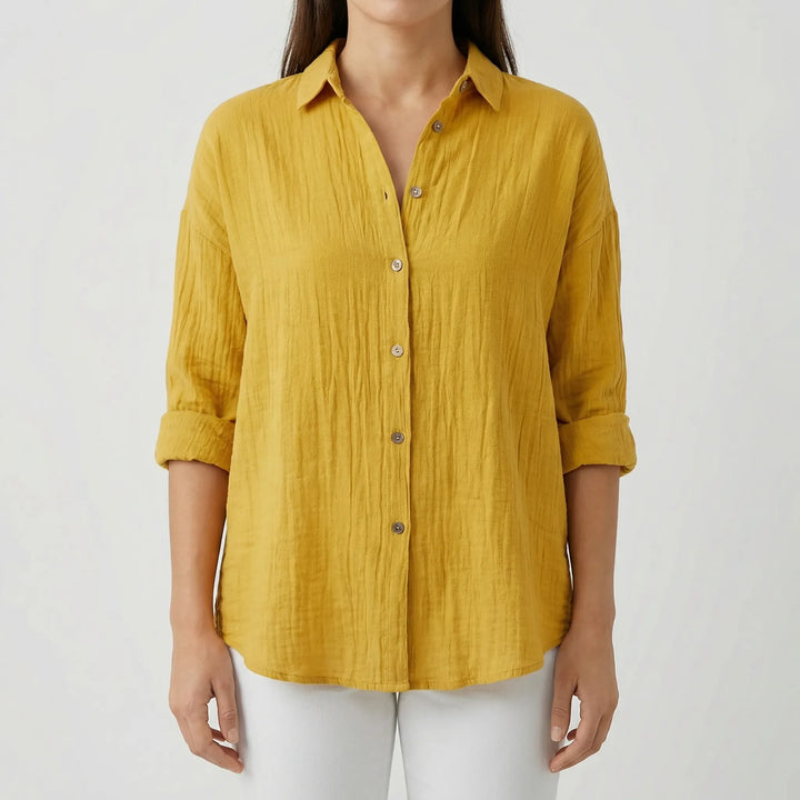 Veralux - Relaxed Fit Button-Down Women's Shirt