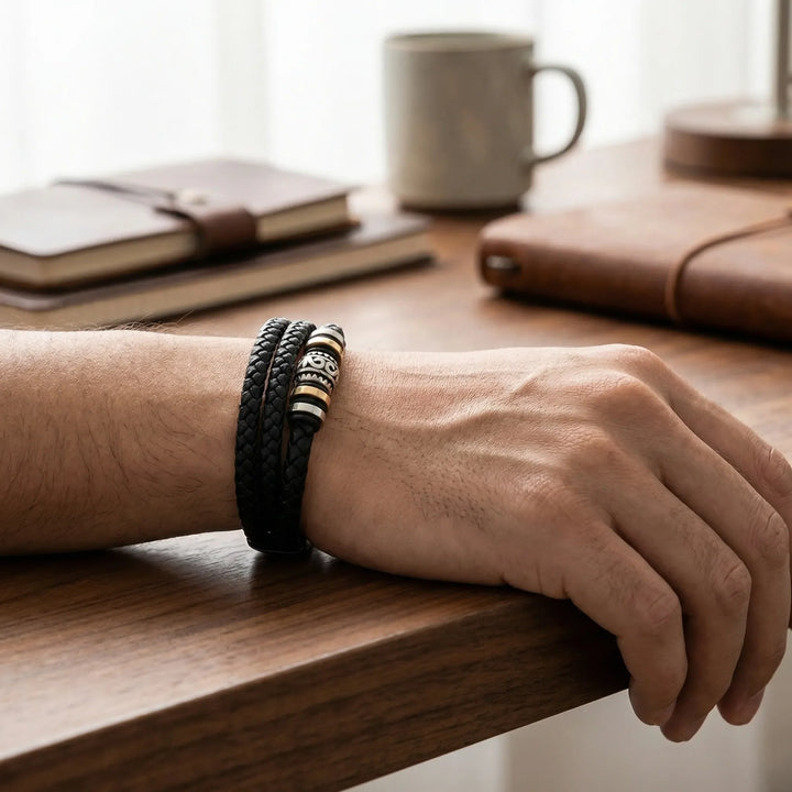 Verano - Engraved Multi-Strand Braided Bracelet