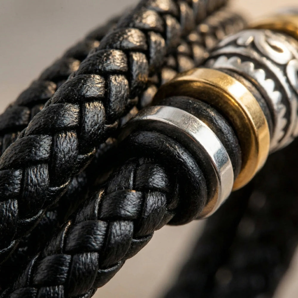 Verano - Engraved Multi-Strand Braided Bracelet