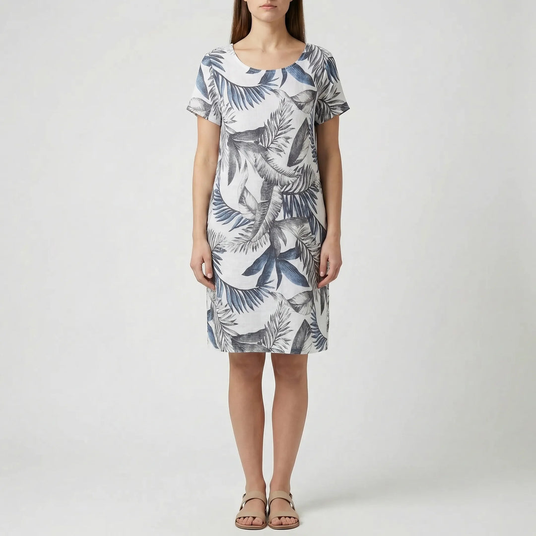 Verdala - Sleeveless Botanical Print Dress