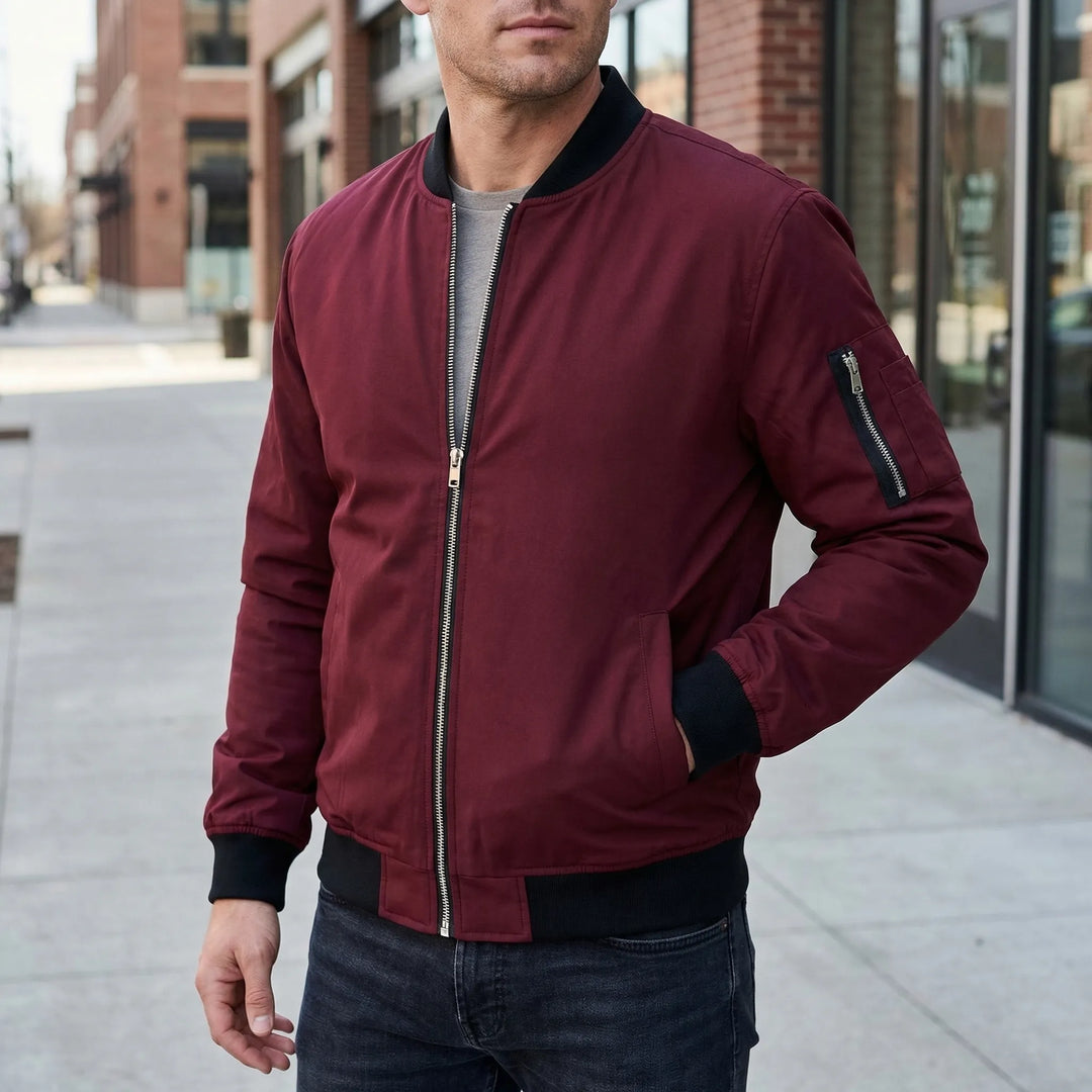 Verdano - Slim Bomber Jacket For Men