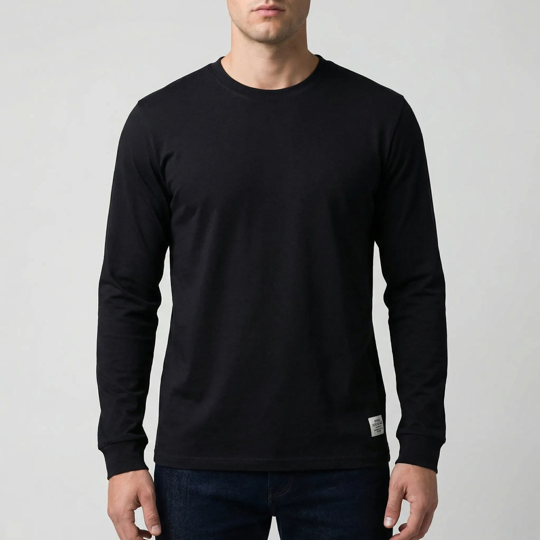 Vestalo - Long-Sleeve Crew Neck Men's Shirt