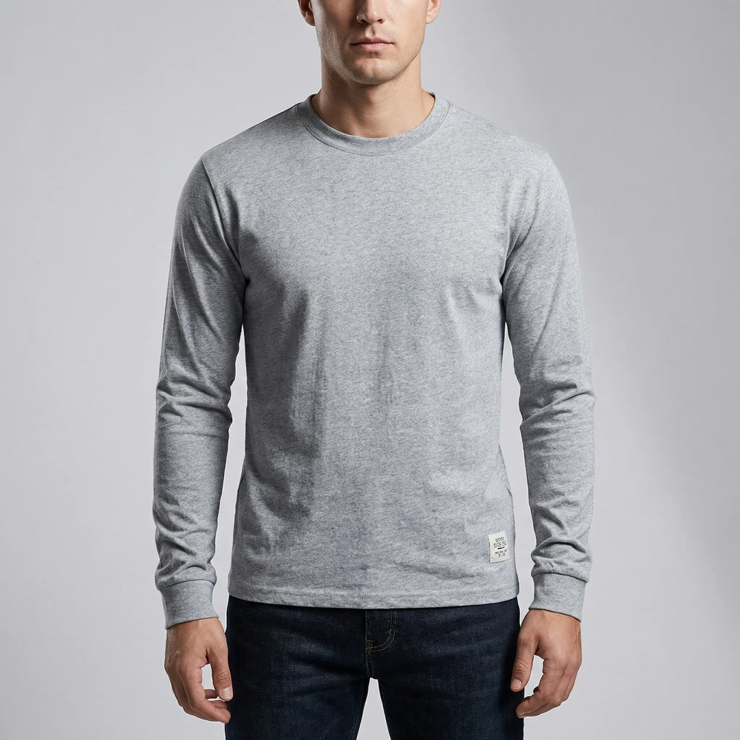 Vestalo - Long-Sleeve Crew Neck Men's Shirt