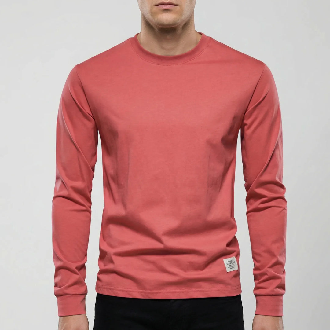 Vestalo - Long-Sleeve Crew Neck Men's Shirt