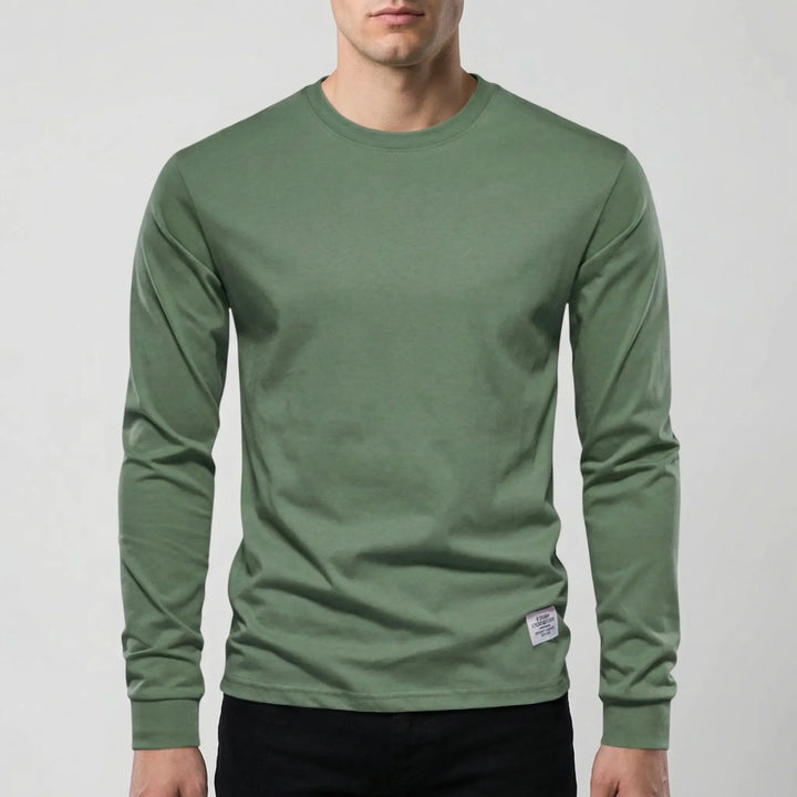 Vestalo - Long-Sleeve Crew Neck Men's Shirt