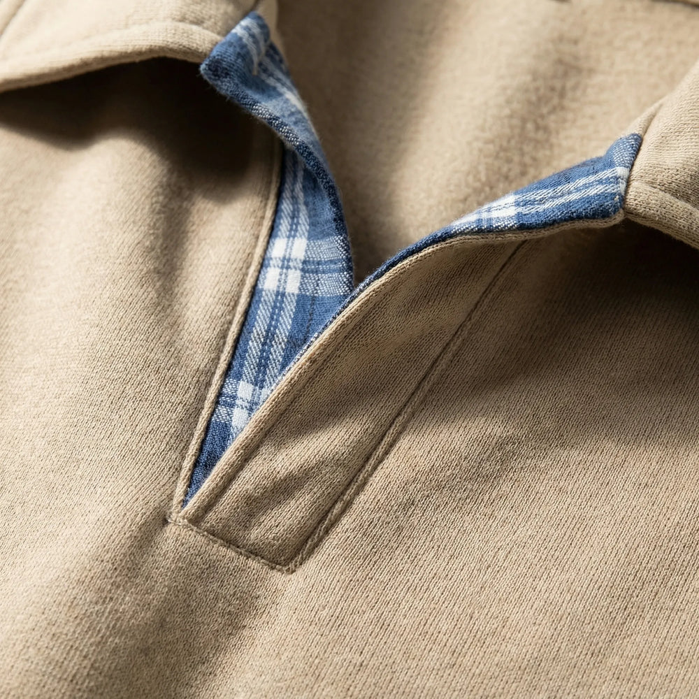 Vestano - Long Sleeve Polo Collar Sweater