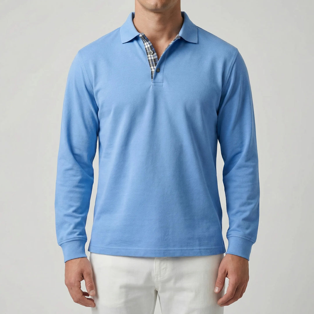 Vestano - Long Sleeve Polo Collar Sweater