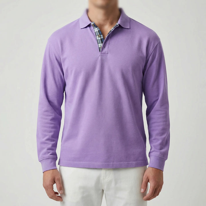 Vestano - Long Sleeve Polo Collar Sweater