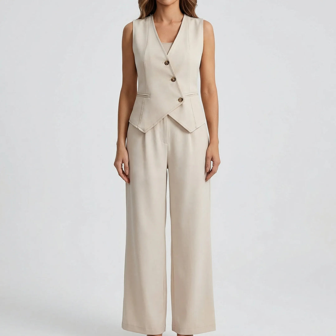 Vestara - Tailored Vest And Trouser Set